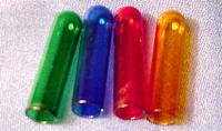 4 color glass tubes