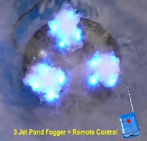 PJ-2C(RGB)-R high output remote controlled pond fogger