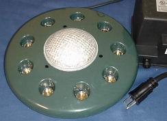 ultrasonic transducer with light